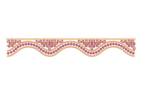 Endless Border: A Floral Embroidery Design Review