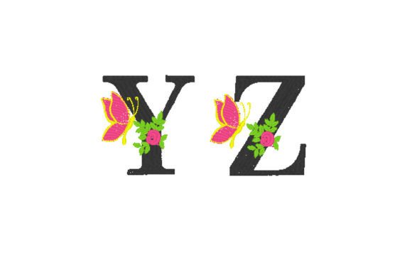 Floral Alphabet: A Beautiful Embroidery Design