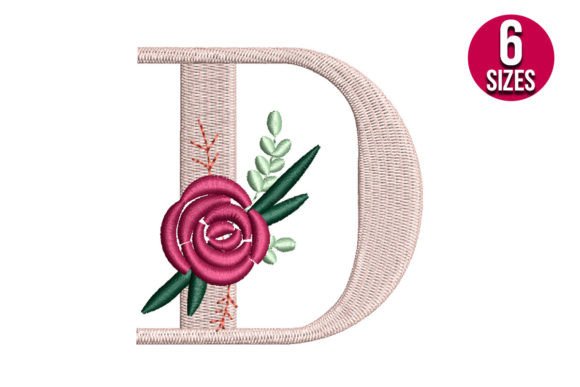 Floral Alphabet D Letter Embroidery Design Review
