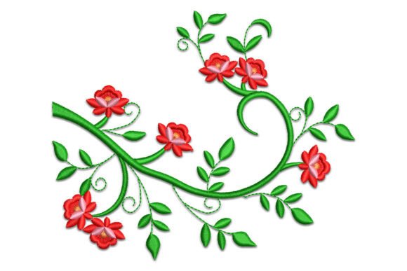 Floral Branch Embroidery Design Review for Handmade Gifts