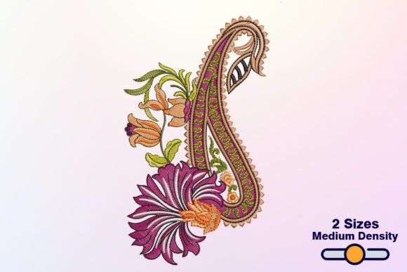 Floral Paisley Embroidery Design