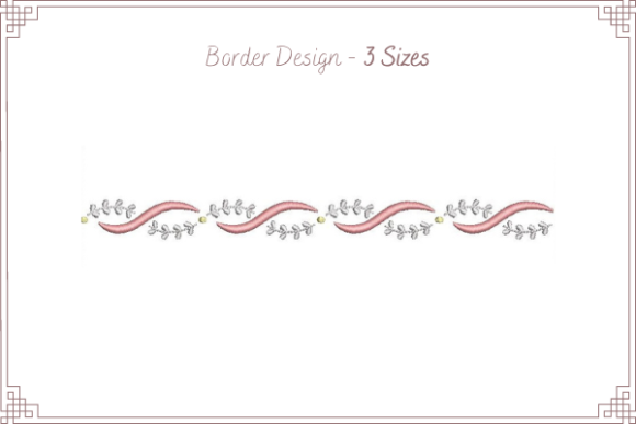 Pillow and Bedsheet Border: A Floral Frame for Practical Projects