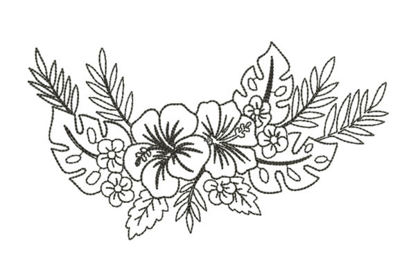 Tropical Embroidery Design Review for Small Business Merch